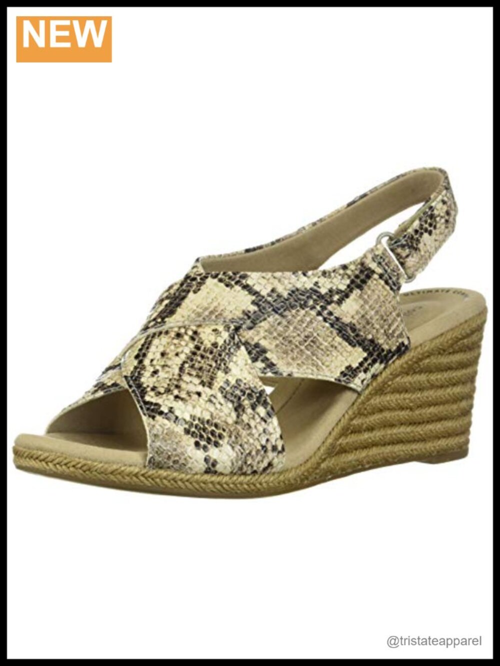 Clarks Lafley Alaine Ortholite Wedge Platform Sandal Open Toe Slingback